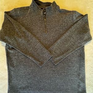 GAP Men's Charcoal 1/4‎ Zip-Up Sweater 2XL